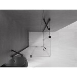 MEXEN/S - Velar Duo čtvercový sprchový kout 90 x 90, transparent, černá 871-090-090-02-70