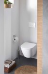 DURAVIT - D-Neo Závěsné WC se sedátkem SoftClose, Rimless, bílá 45770900A1