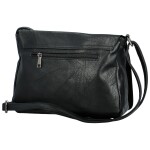 Trendy dámská koženková crossbody kabelka Cassandra, černá