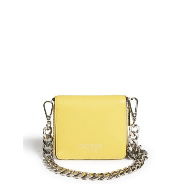 GUESS peněženka Brenda Small Zip Wallet žlutá Žlutá