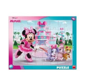 Puzzle deskové Minie s pejsky 40 dílků