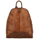 Trendy dámský koženkový kabelko-batůžek Eligio, koňakový