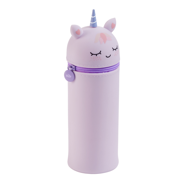 Miquelrius B2F - penál se zipem Little Pets, jednorožec, sv. fialový