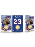 Mince Philadelphia 76ers NBA LeBron James Acrylic Bronze Coin Card