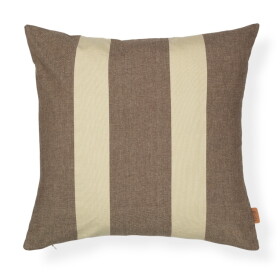 Ferm Living Venkovní povlak na polštář Strand Carob Brown/Parchment 50 x 50 cm, béžová barva, textil