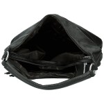 Módní dámská koženková kabelka na rameno Coveri Luiza, černá