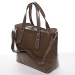 Elegantní dámská kabelka do ruky Paula, tmavě béžová