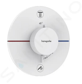 HANSGROHE - ShowerSelect Comfort Termostatická baterie pod omítku, pro 2 spotřebiče, matná bílá 15554700