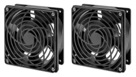 Intellinet 19" větrací jednotka / stropní montáž / 2 ventilátory / 85 m3/h / 24,9 dB (716154)