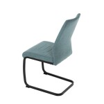 Jídelní židle, zelená, hladká látka, DCL-438 GRN2