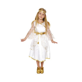 Kostým dětský Anděl se zlatými detaily vel. 7-9 let - Albi