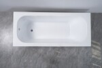 Erga Pureline-O, vana 1800x800x400 mm bez nožiček, bílá lesklá, ERG-V07-PURELINE-O-180x080-WH ERG-V07-PURELINE-O-180X080-WH