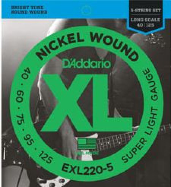 D'Addario EXL220-5 Super Light - .040 - .125