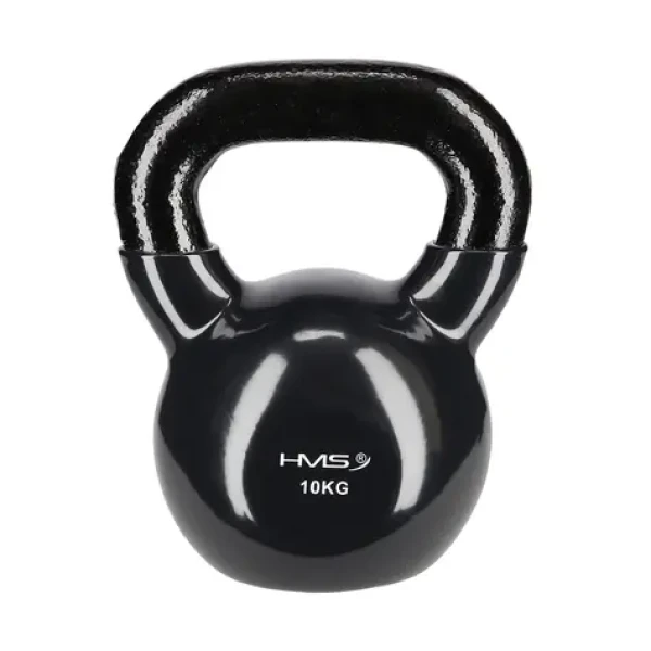 HMS KNV10 Kettlebell pokrytý vinylem 10 kg černý (5907695537550)
