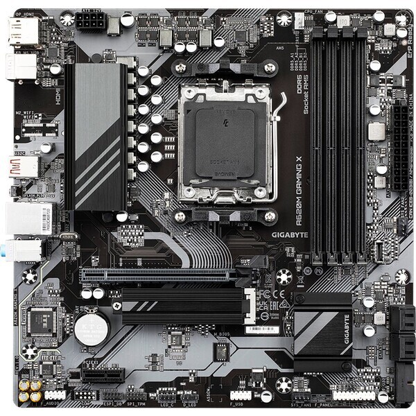 GIGABYTE A620M GAMING X / AMD A620 / DDR5 / SATA III / USB / GLAN / M.2 / sc. AM5 / mATX (A620M GAMING X)