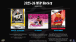 Hokejové karty NHL 2025-26 Upper Deck MVP Hockey Gravity Retail Balíček