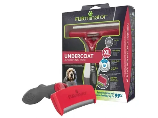FURminator vyčesávací hrablo pro dlouhosrsté psy obřích plemen / Hrablo na srst / dlouhá srst / obří plemena (344977)