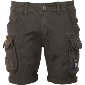 Alpha Industries Kalhoty krátké Crew Short Patch greyblack 31