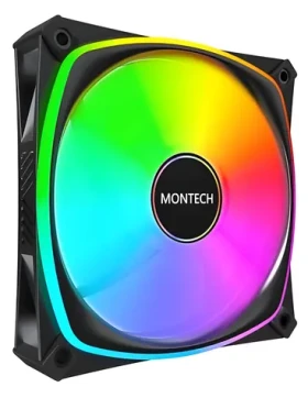 Montech RX120 PRO černá / Ventilátor / 120 mm / ARGB / PWM / Reverse (RX120 PRO BLACK)