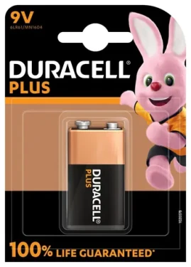 Duracell Plus MN1604 9V / Baterie / Alkalická / 1 ks (818)