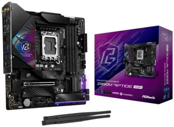 Rozbaleno - ASRock RIPTIDE WiFi / Z890 / LGA 1851 / 4x DDR5 / PCIex16 / 2.5GLAN / mATX / rozbaleno (90-MXBPK0-A0UAYZ.rozbaleno)