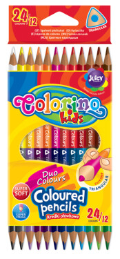 Pastelky Colorino trojhranné oboustranné
