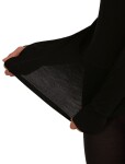 Dámské merino tričko s dlouhým rukávem ICEBREAKER Women 200 ZoneKnit LS Half Zip, Black velikost: L
