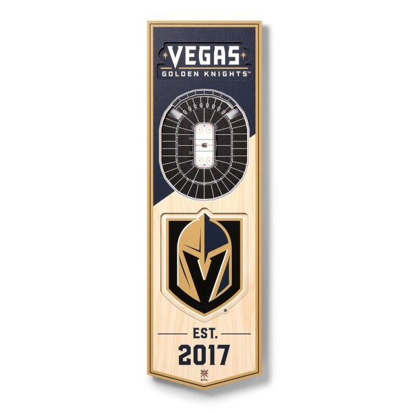 Cedule Vegas Golden Knights NHL 3D Stadium Banner