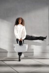 Nákupní taška Reisenthel Loopshopper L Herringbone grey