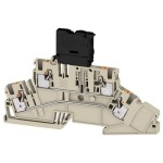 Weidmüller 2831500000 jistící svorka pružinové připojení , konektor Tmavě béžová 50 ks