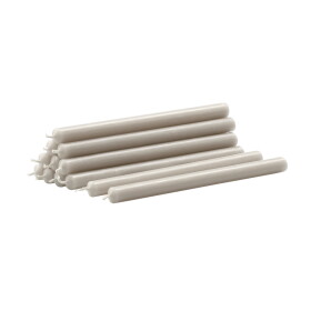 Stoff Nagel Svíčka STOFF Nagel Linen Grey – set 12 ks, béžová barva, vosk