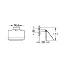 GROHE - QuickFix Start Cube Držák toaletního papíru s krytem, chrom 41102000