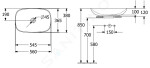 VILLEROY & BOCH - Loop&Friends Umyvadlo na desku, 560x380 mm, s přepadem, CeramicPlus, Graphite 4A4900i4