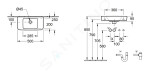 VILLEROY & BOCH - O.novo Umývátko Compact 500x250 mm, bez přepadu, bez otvoru pro baterii, alpská bílá 43425301
