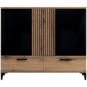 Komoda Aris As04 dub evoke/černá