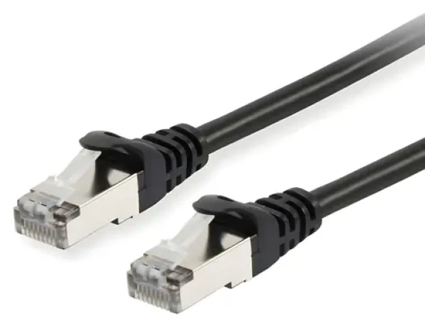 Equip Patchkabel Cat6a černá / Síťový kabel / S/FTP / RJ-45 / 10 m / LSZH (606108)