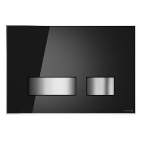 CERSANIT - Ovládací tlačítko zapuštěné MOVI II, černé sklo K97-527