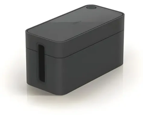 Durable CAVOLINE BOX S grafitová / Kabelový organizér / pro zásuvkovou lištu 3x / 246 x 116 x 128 mm (503537)