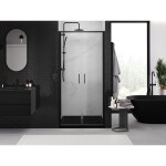 MEXEN - Exo sprchové dveře křídlové 90, transparent, černá 814-090-000-70-00