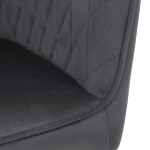Jídelní židle, šedá, sametová látka, DCH-215 GREY4