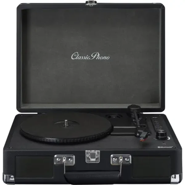 Lenco TT-115BK černá / Gramofon v kufříku / 33 45 78 RPM / BT / RCA / repro (TT-115BK)