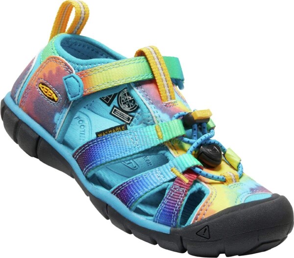 Dětské sandály Keen SEACAMP II CNX CHILDREN vivid blue/original tie dye Velikost: 27-28