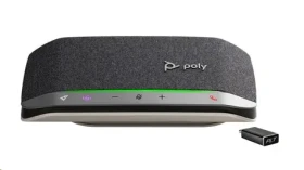 Poly Sync 20+ (MS Teams) černá / Konferenční reproduktor / BT adaptér / Bluetooth / USB-A/C (772D1AA)