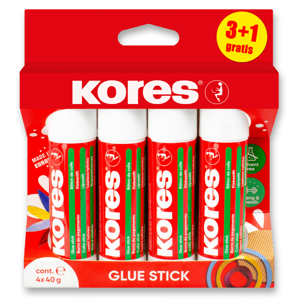 Lepicí tyčinka Kores 40 g, balení 4ks