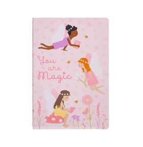 Sass & belle Notes Fairy A5, růžová barva, papír