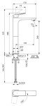 IDEAL STANDARD - Ceralife C Umyvadlová baterie, BlueStart, hedvábná černá BE050XG