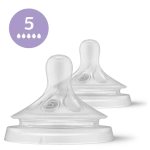 Philips AVENT SCY965/02 / Savička Natural Response / průtok 5 / 6m+ / 2 ks (SCY965/02)