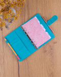 Týdenní diář 2027 Notique Refill kroužkový 12,5 x 19 cm tyrkysový