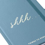 Busy B Notýsek na hesla A6 Teal, modrá barva, papír, textil