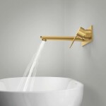 GROHE - Lineare New Umyvadlová baterie pod omítku, 2-otvorová instalace, kartáčovaný Cool Sunrise 23444GN1
